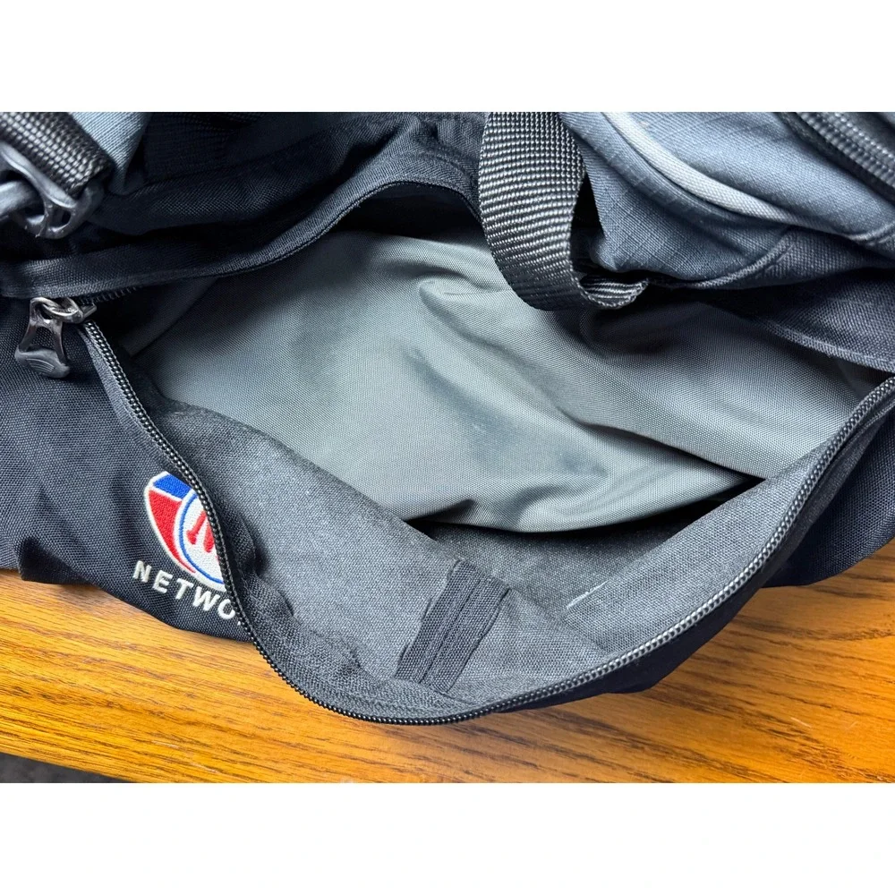 JanSport NFL Network 39L Duffel Bag-Black Canvas, Sports Gym w/Lock, Medium